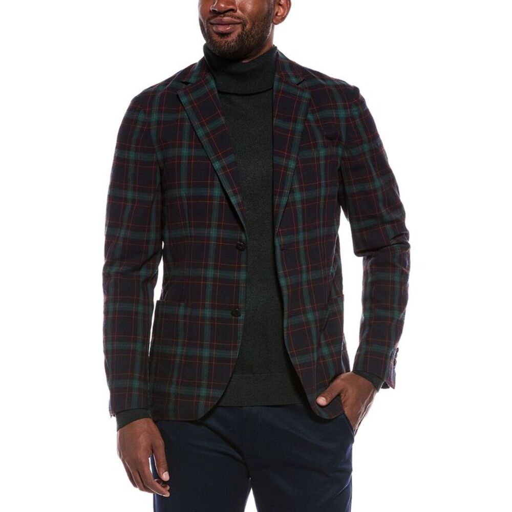 Slowear Mens  Montedoro Virgin Wool Sportscoat, Navy